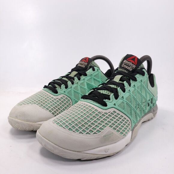 Reebok Crossfit Nano 4.0 Athletic Lace Up Shoe Womens Size 7 M45393 Blue White - Picture 1 of 9
